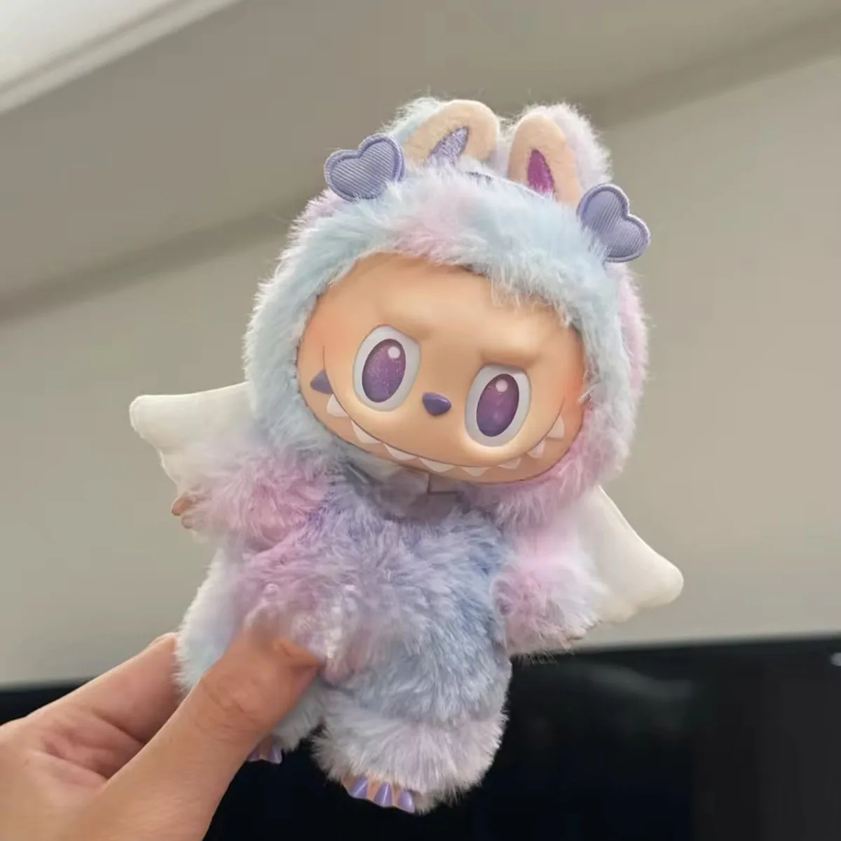 Cute Mini Plush Doll  Personality Fashion Set Clothes for Labubu Angel Demon Wing Outfit Accessories Fashion Style