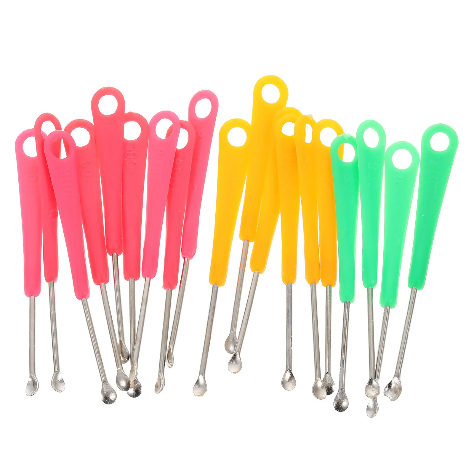 

200 шт., инструменты для удаления ушной серы, прочные красочные шпильки для ушей, безопасная нескользящая ручка, палочки для чистки ушной серы для домашнего использования, практичный комплект