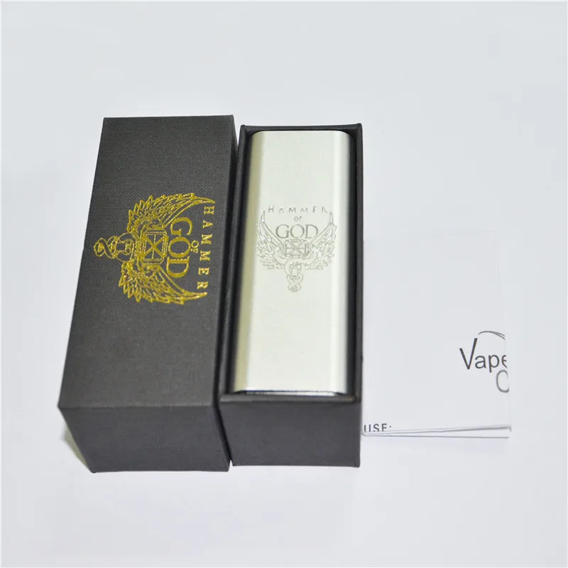 Hamer Van God V3 Doos Mod Mechanische Mod Voor Rda Rba Verstuiver Fit 4 Stuks 18650 Batterij Super Power 0 ~ 160W E Sigaret Vape Doos