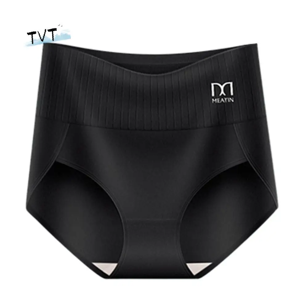 

Breathable High Waist Seamless Briefs Plus Size Tummy Control Postpartum Panties Cotton Crotch Lingerie Underwear Women Female