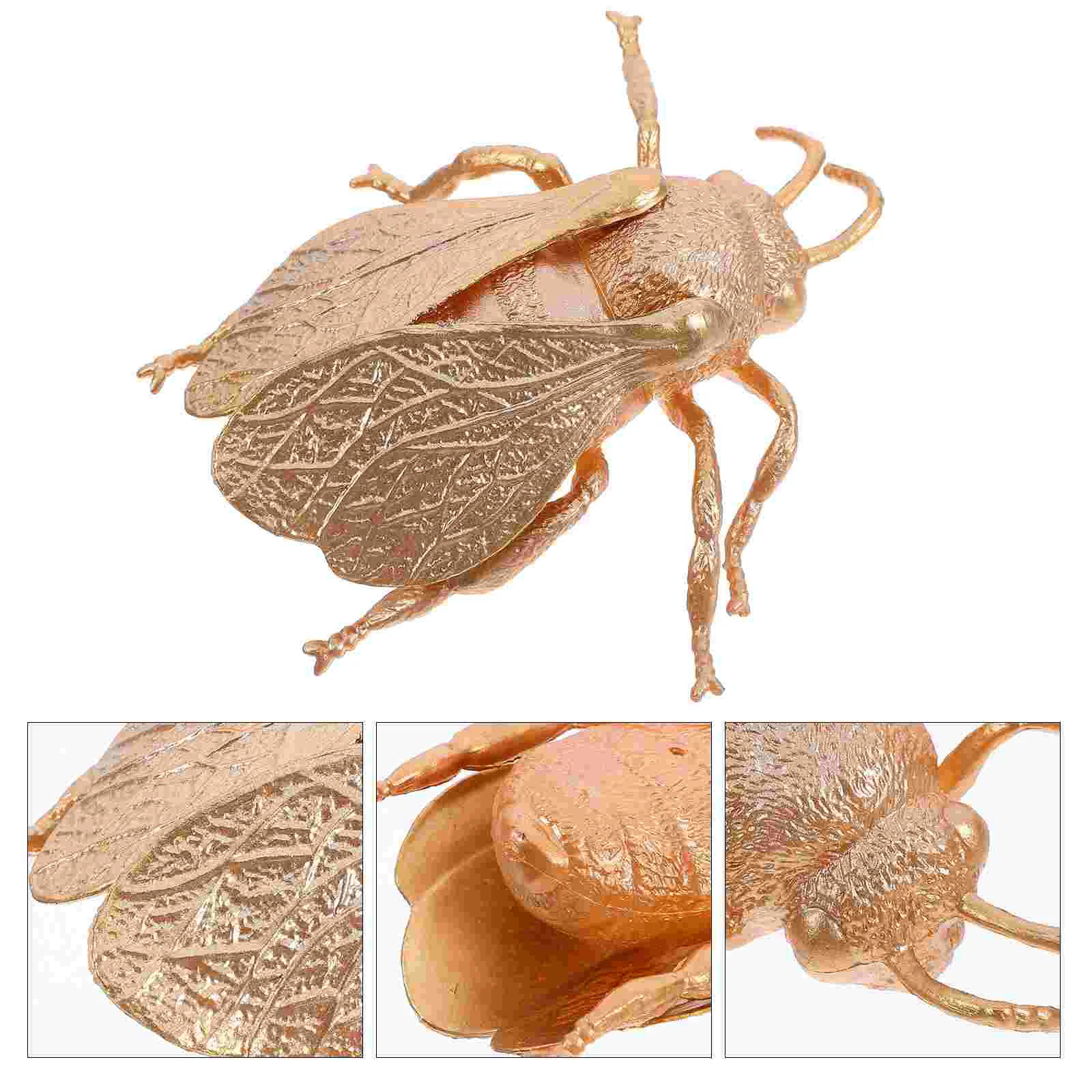 Statue d'Insectes Dorée au Miel, Décoration de Bureau