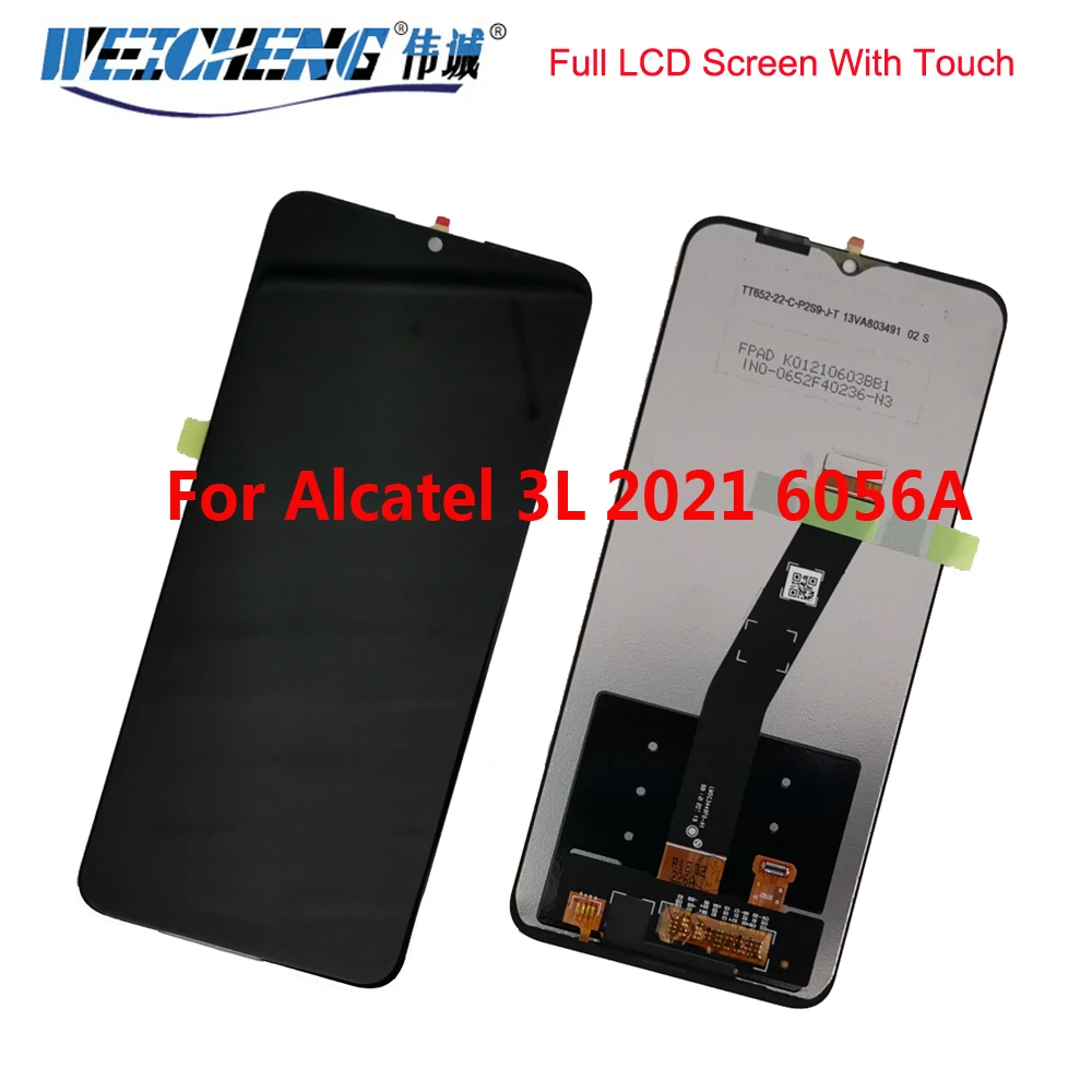 

6.52" Original Tested LCD Display For Alcatel 3L 2021 6056A LCD Display Touch Screen Digitizer Assembly Replacement