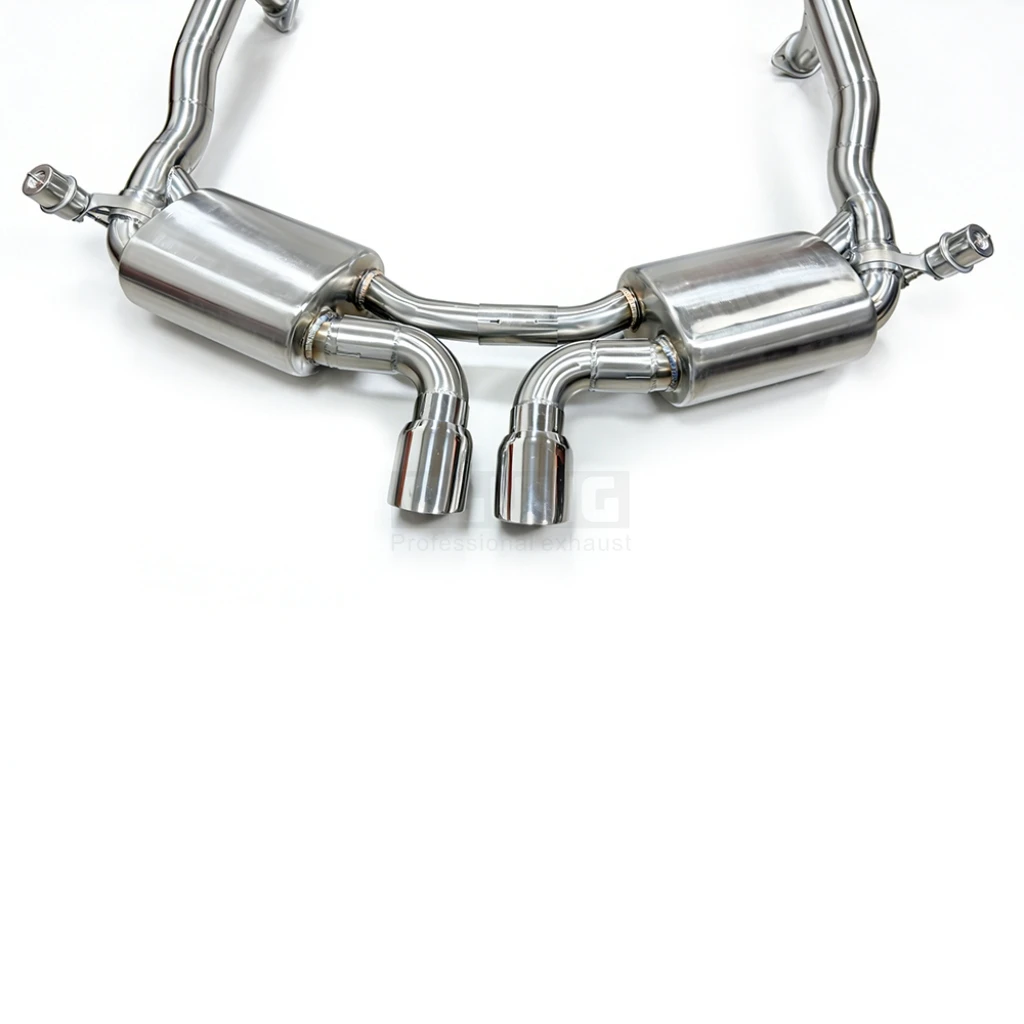 

For Porsche Boxster S/Cayman S (987.1) 3.4 2004-2005 Stainless Steel Insulated Drain Pipe Cat Back Exhaust System with Valve