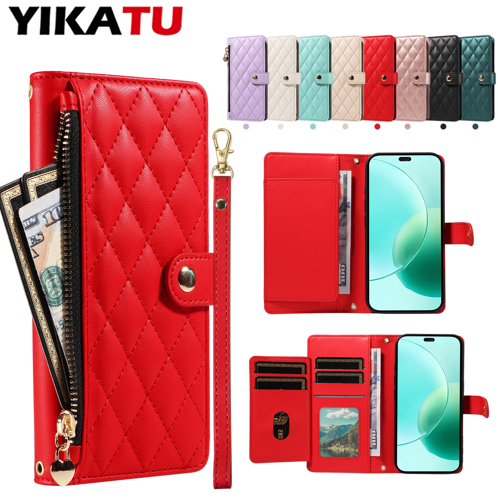

Multi Card Wallet Case For Huawei Honor Nova 8i 9 Magic4 Lite Magic5 Pro Magic6 Pro 5G Magic7 X5B Plus 4G Flip Coque Phone Cover