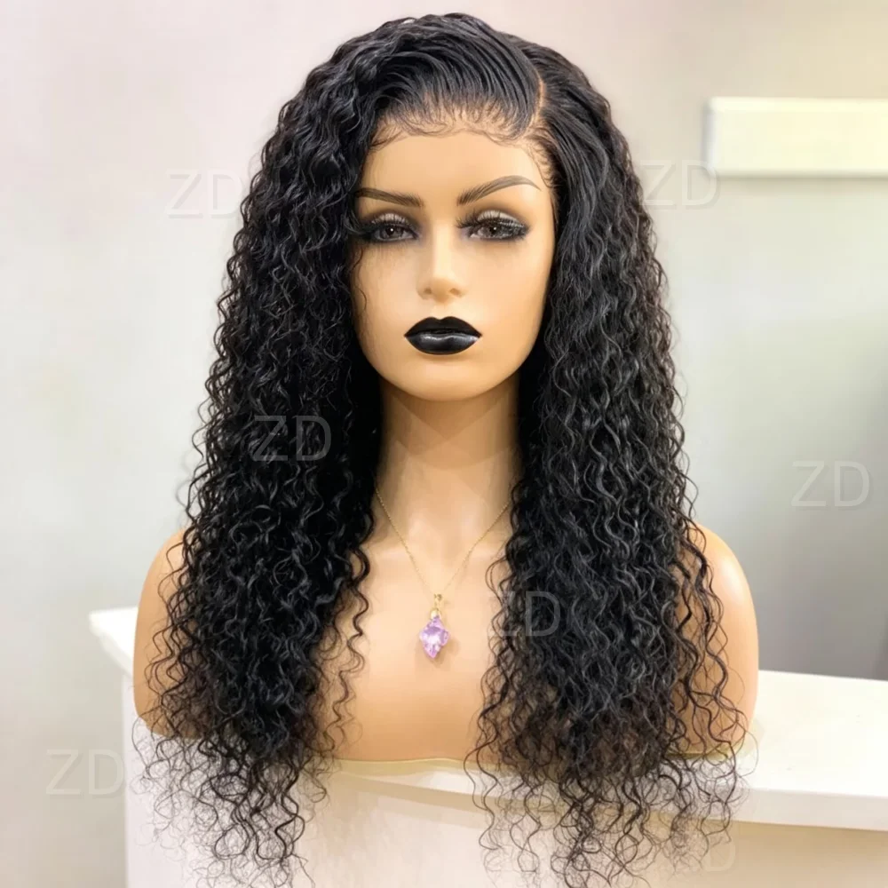 26inch-black-soft-fashion-natural-curly-hair-hd-lace-front-wig-suitable-for-women's-wig