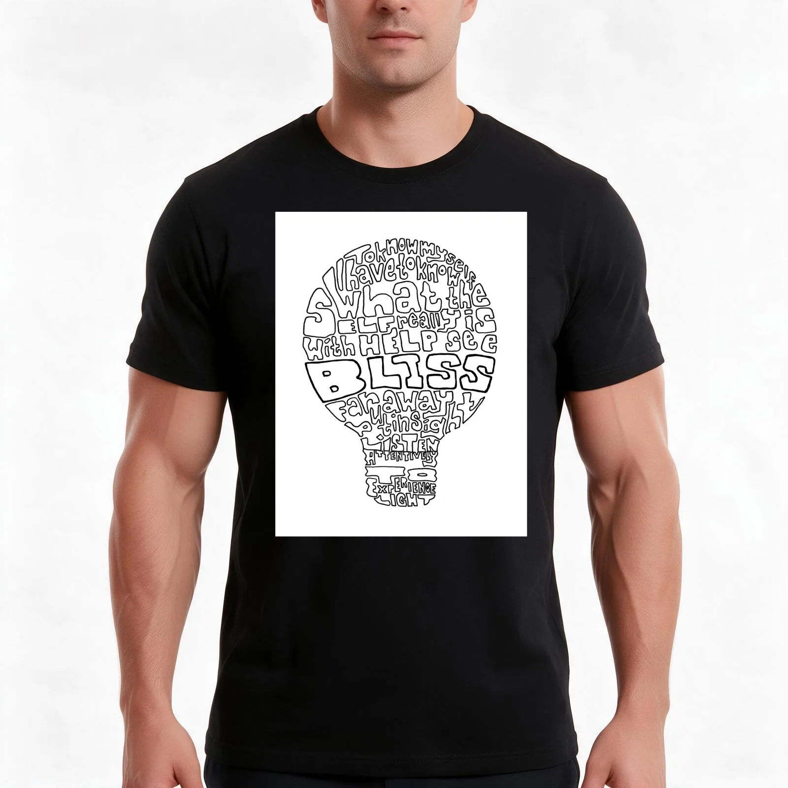 Enlightened experience T-Shirt Summer Casual Cotton Tee Oversized Streetwear Tops Vintage Graphic Print Unisex Men Women