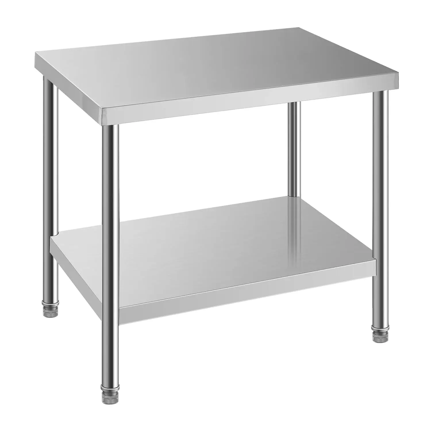 Nsf Stainless Steel Table For Prep & Work 36 X 24 Inches,Commercial Heavy Duty Food Prep Worktable With Undershelf For