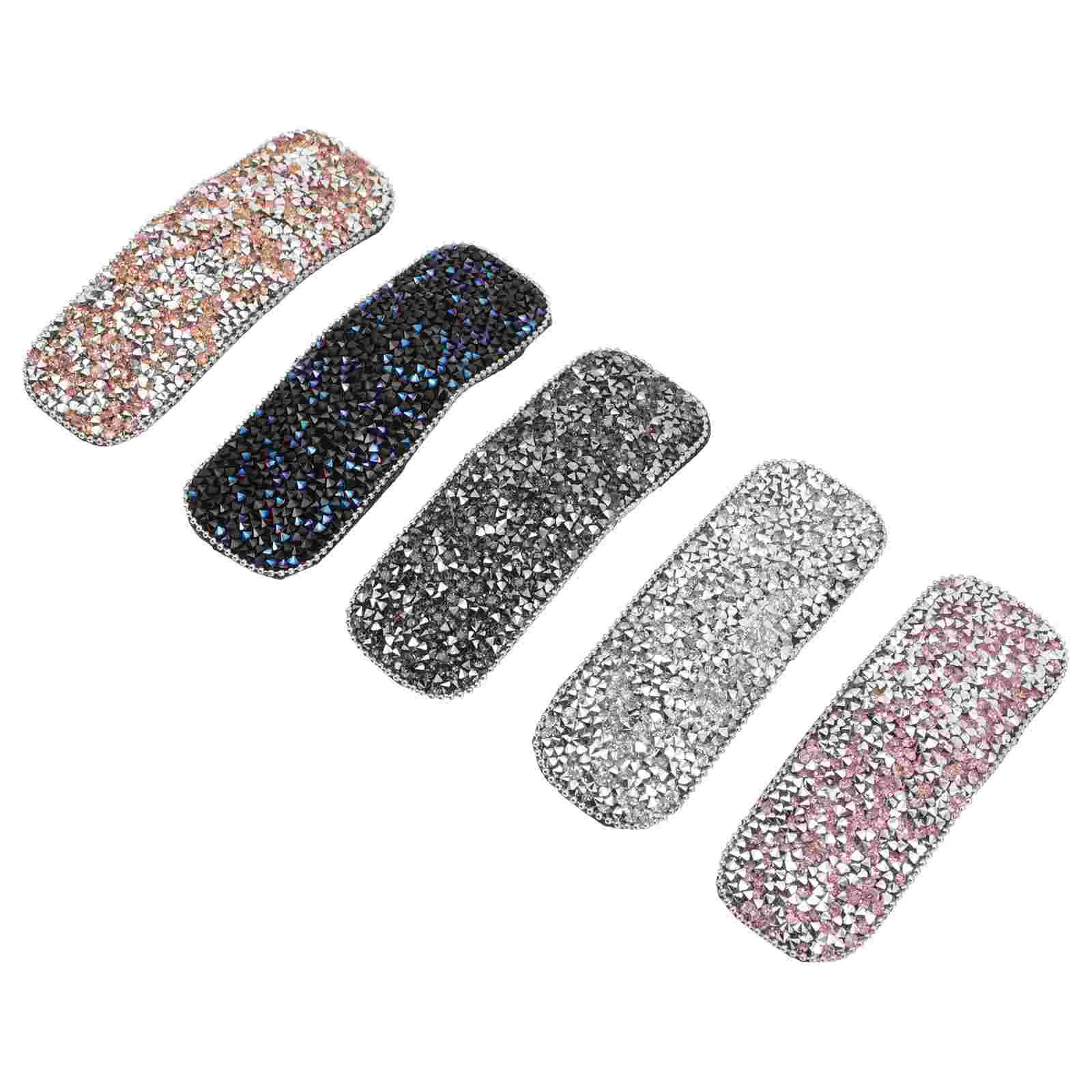 

5 Pcs Rhinestone Bb Clip Crystal Hair Clips Barrettes Hairpin Accessories Bangs