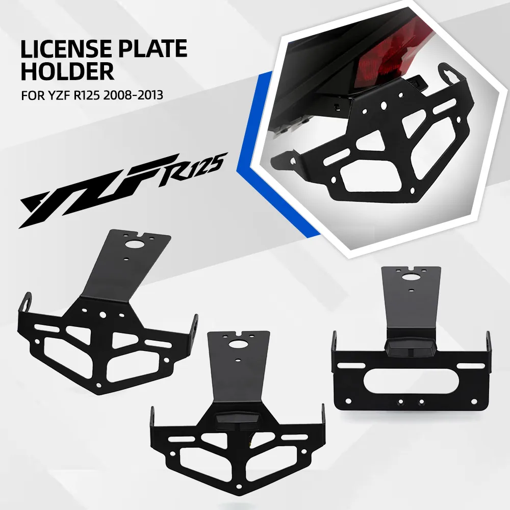 YZFR125 License Plate Holder Tail Tidy Fender Eliminator For Yamaha YZF R125 2008-2010-2011-2012-2013 Registration Bracket Plate