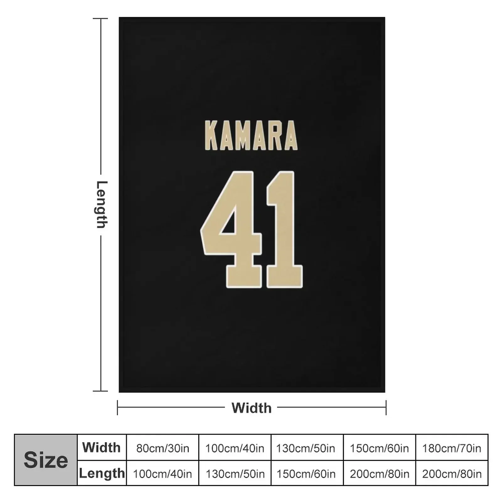 Alvin Kamara Throw Blanket Warm halloween wednesday Moving Blankets