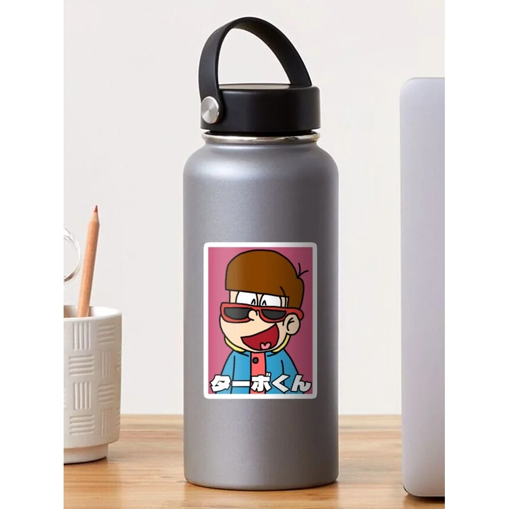 Turbo-kun Sticker for Laptop Decor Bedroom Car Cute Cartoon Art Fashionable Public Suitcase