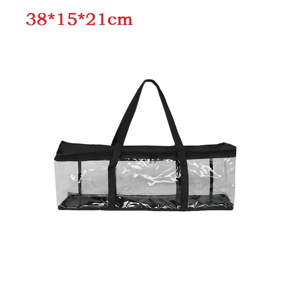 For Football Games Clear Crossbody Bag Large Capacity Tool Bag Rainy Weather Comfortable Carrying Fashionable Design