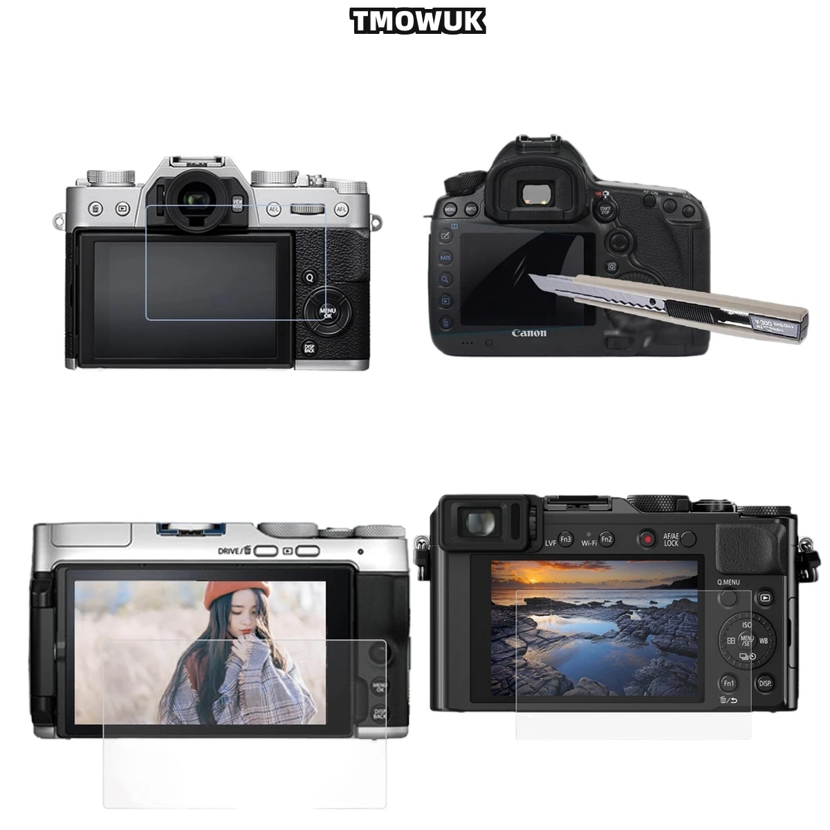 

​​For Fujifilm X-T1 T2 XA3 XA5 XA10 XA20, 9H HD Privacy Screen Protector – Tempered Glass Film With Anti-Glare & Anti-Blue Light