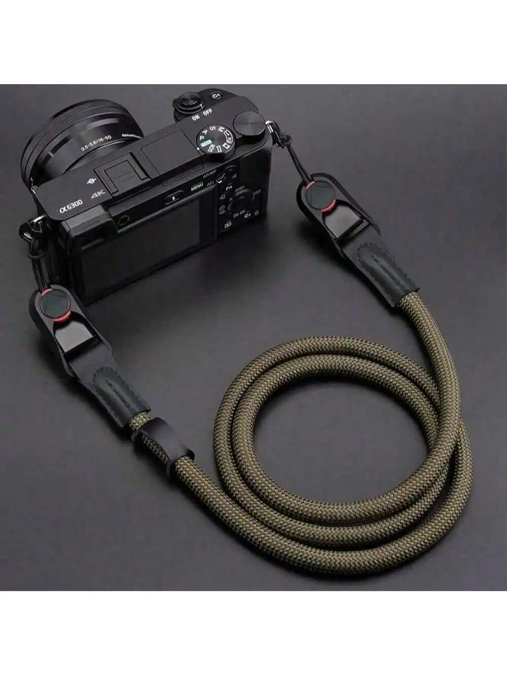 Professioneller Kameragurt, kompatibel mit Nikon, Canon, Fujifilm und anderen DSLR-Kameras, mit verstellbarer Länge.