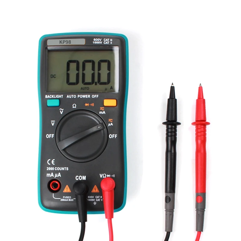 KP98 Multimeter handheld mini and battery operated Digital Meter omnipotent table can measure capacitance