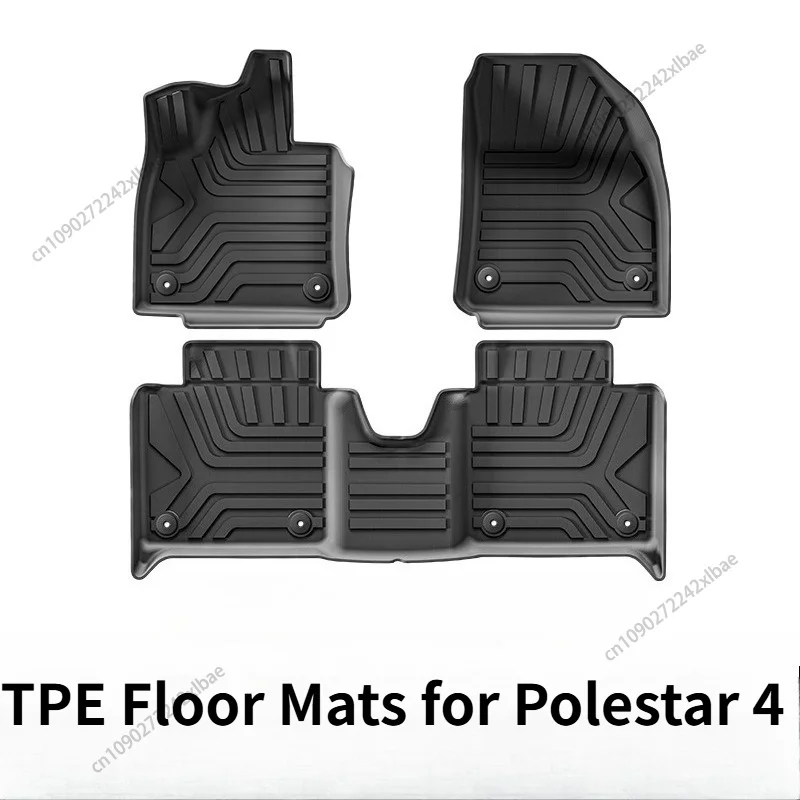 

Full TPE Floor Mats + Cargo Liner, Custom Fit for Polestar 4 2023-2024 Interior Accessories Car Mat Accessories Protective Pad