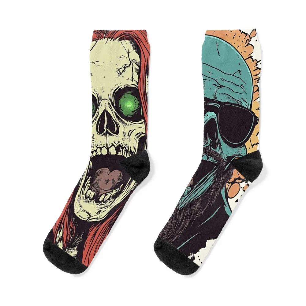 

c Socks golf new year cartoon Thermal man winter Ladies Socks Men's