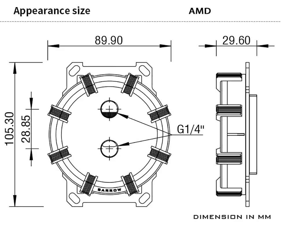 بارو وحدة المعالجة المركزية استخدام كتلة المياه إنتل LGA1150 1151 1155 1200 1700/ X99 2011 / AMD AM3 AM4/المبرد 5 فولت 3PIN اللوحة الرئيسية