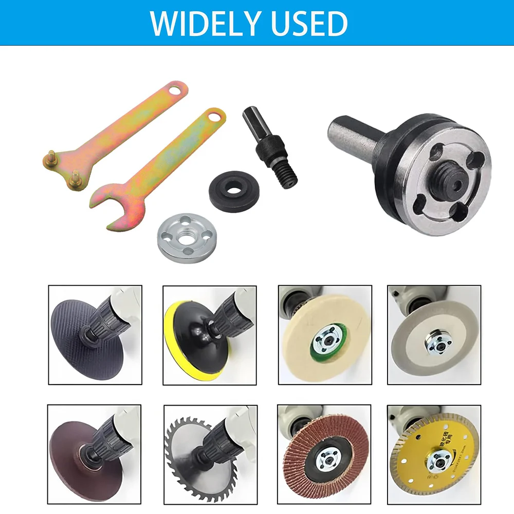 

10mm Electric Drill Conversion Angle Grinder Connecting Rod M10 for Cutting Disc Polishing Wheel Metals Handle Holder Adapter