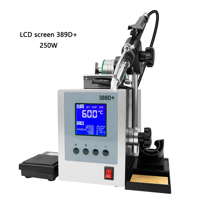 Automatic Soldering machine 250/300W high power Pedal Soldering iron 389D+ high frequency Constant temperature Soldering station