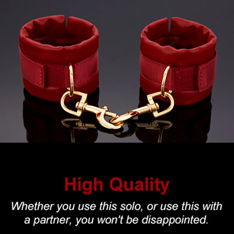 أصفاد جلدية ناعمة قابلة للتعديل للأزواج ، لعبة SM ، أصفاد الكاحل ، مجموعات ألعاب جنسية للضبط ، ألعاب للبالغين #5