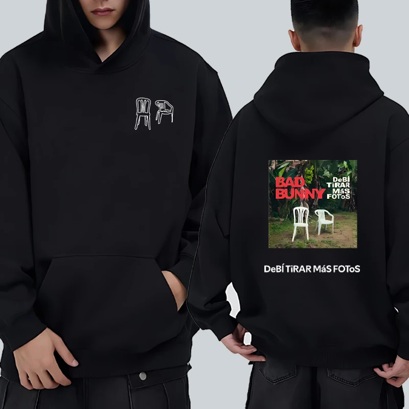 

Rapper Bad Bunny DeBÍ TiRAR MáS FOToS New Album 2025 Double Sided Printed Hoodie Men Women Fashion streetwear Pullovers Unisex