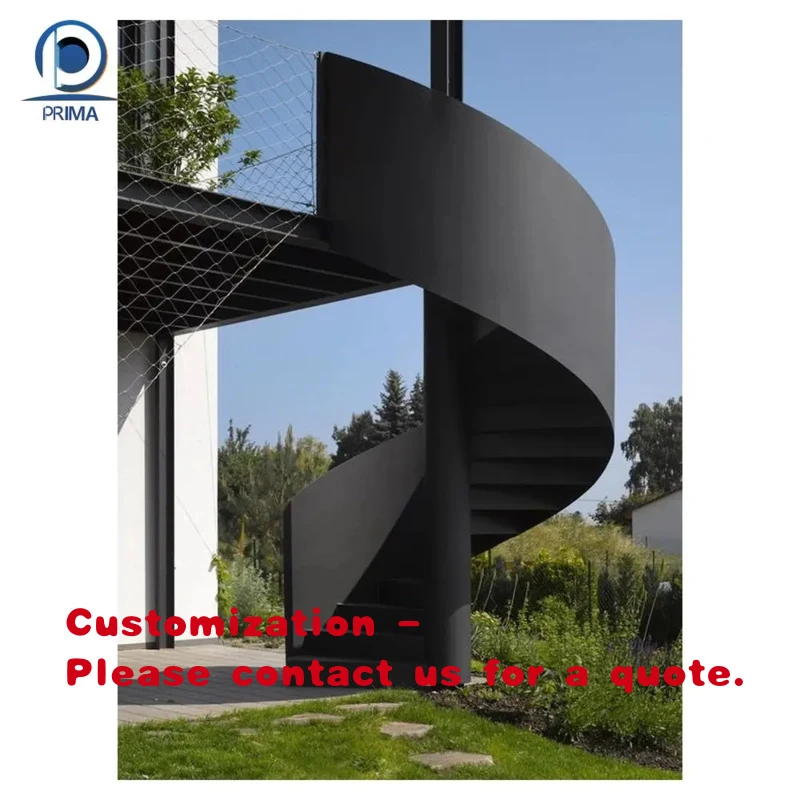 

custom.Contemporary Staircase Stainless Steel Frame with Glass + Wood Steps Staircase
