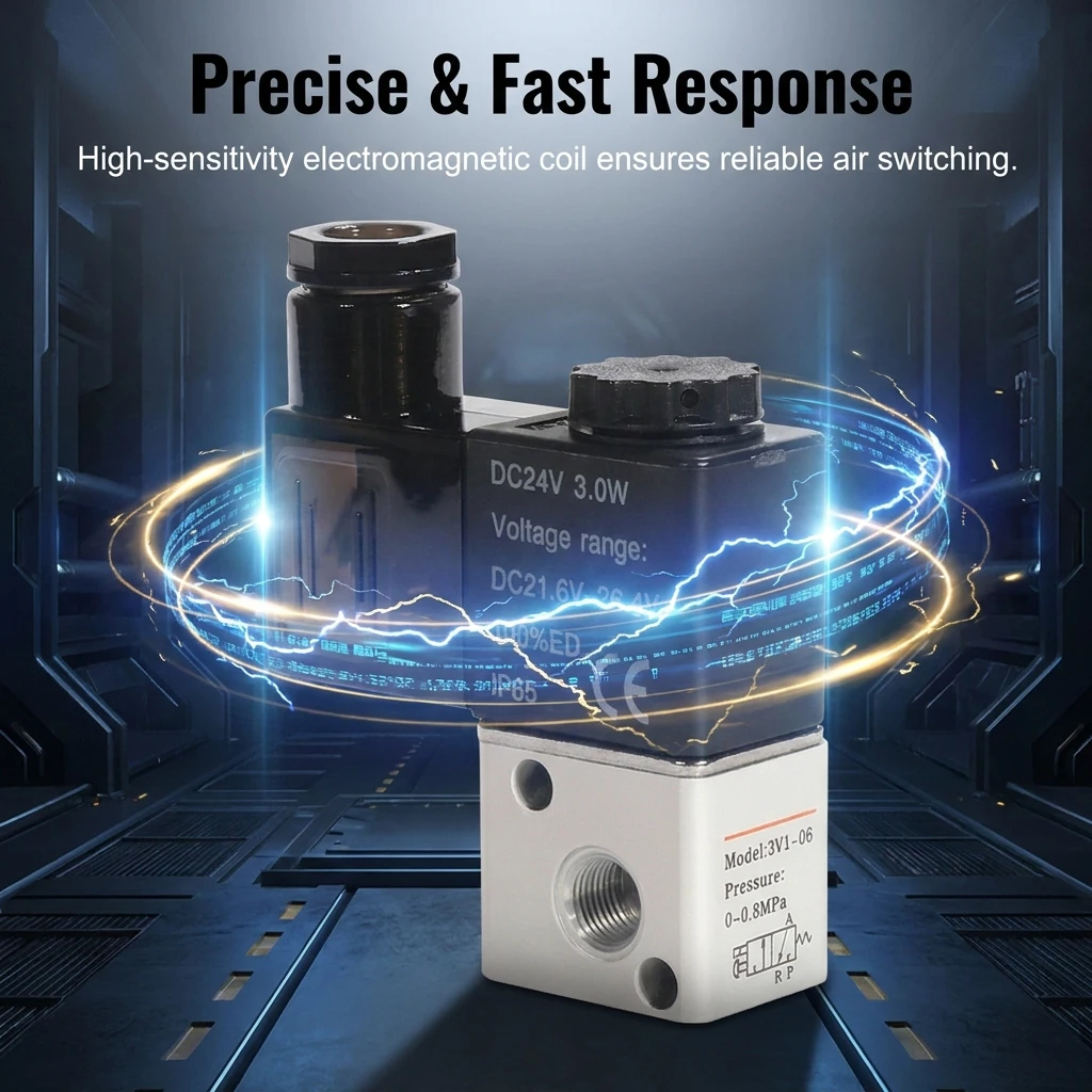 Electromagnetic valve 3V1-06B-8F integrated valve 3V106B2F/3F/4F/5F/8F/10F 3V106A8F