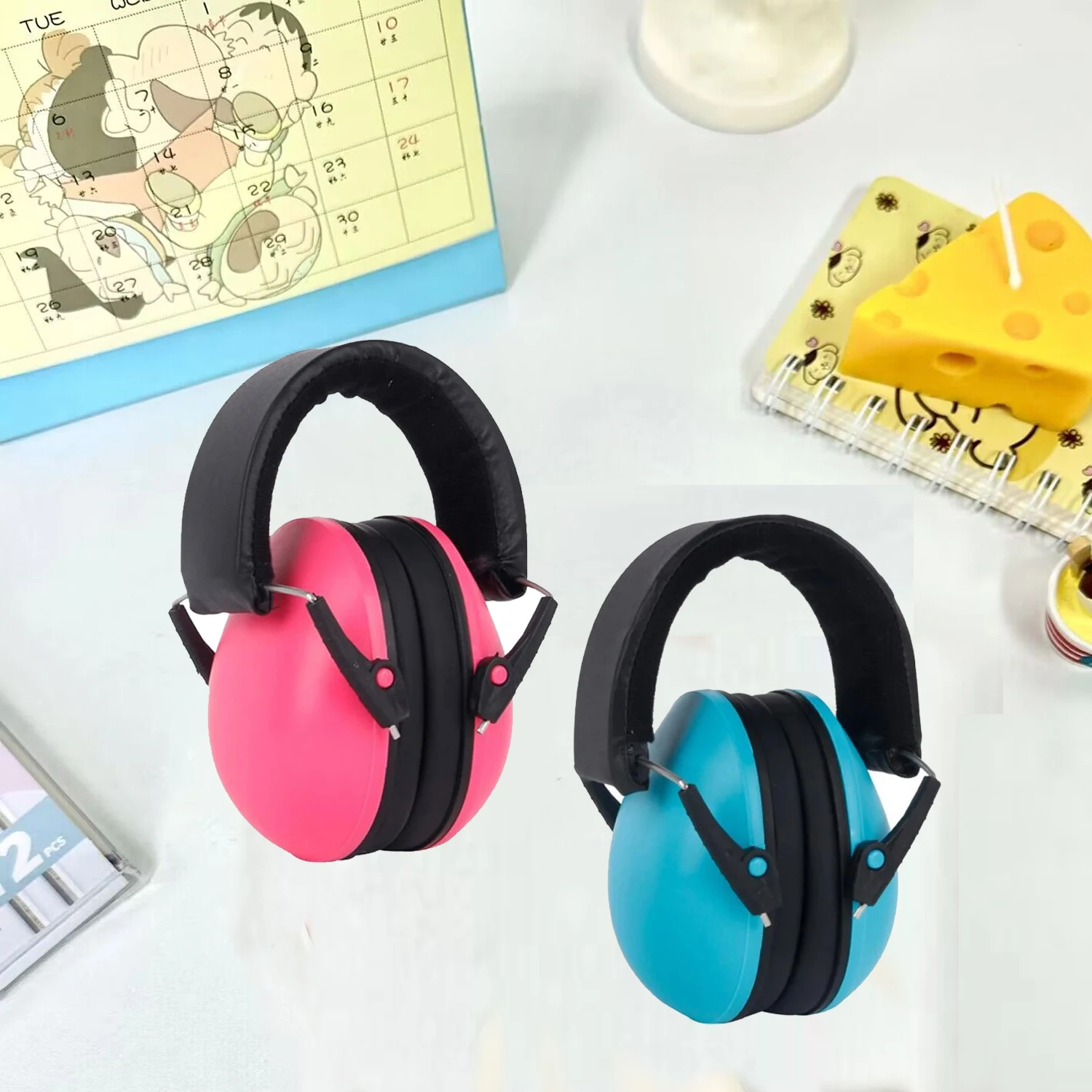 

PVC+Sponge Adjustable Kids Child Baby Earmuffs Hearing Protection Ear Defenders Noise Reduction Safety For Sport Shooting