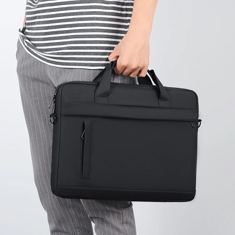 Laptop Tote Bag, Business Briefcase, Adjustable Shoulder Straps, Zipper Closure - Perfect for School, Office and Daily Commute