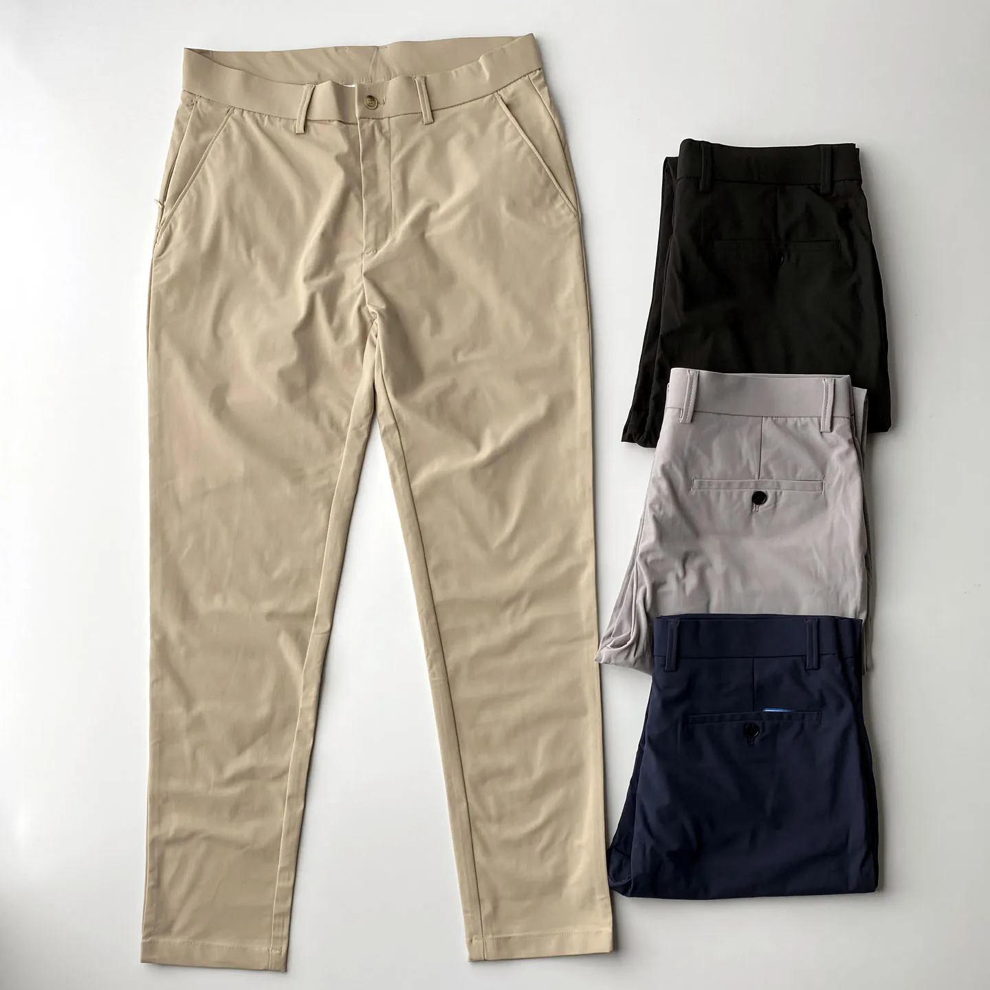 

Тонкие повседневные брюки Cool Sensation Qui Dry Golf Pants Летние молодежные модные городские брюки из полиэфирного волокна Прямые брюки