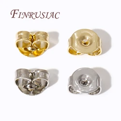 50Pcs/Lots Ear Locking For Studs Earing Plug 14K Gold Plated Earring Backs Stopper Supplies For Jewelry,DIY Earring Accessories