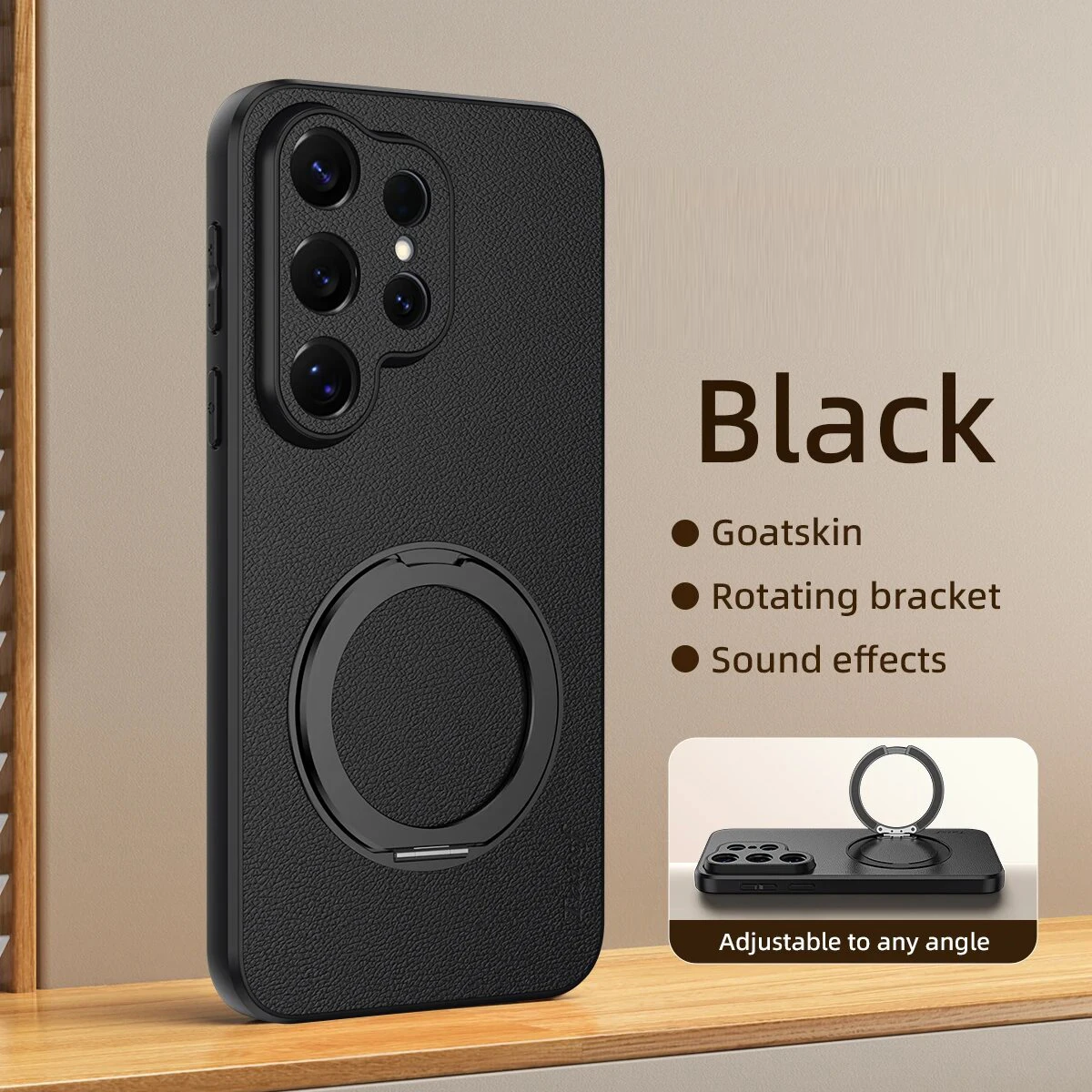 For Samsung Galaxy S26 Plus S25 FE Ultra Leather Phone Case Magnetic Wireless Charging Soft Silicone Cover Cases Holder Bracket