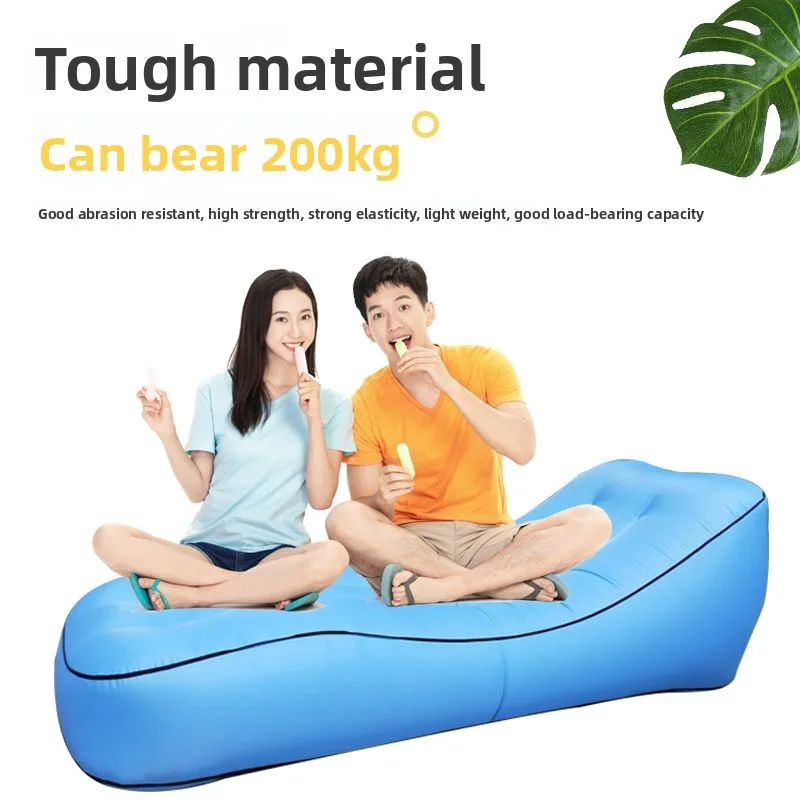 Inflatable Sofa Portable Air Bed Outdoor Inflatable Bed Lunch BreakBed Camping Leisure Beach Chaise Lounge Air Bed 캠핑  أسرّة