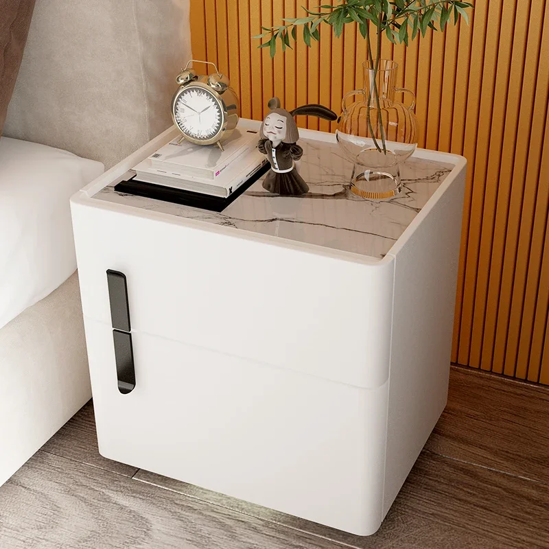 Inteligente Fingerprint Lock Rock Plate, Grey Paint Storage Cabinet, Moderno e Simples Multifunc