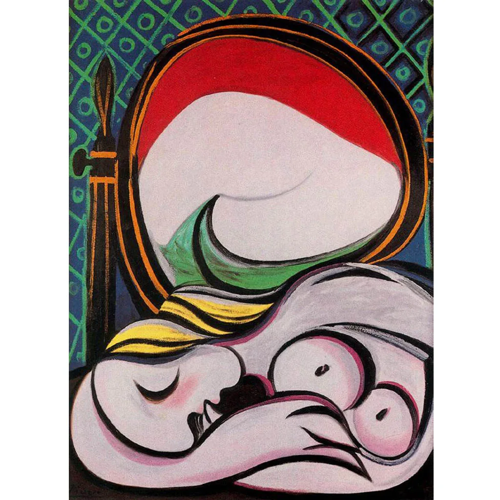 The mirror (1932) by Pablo Picasso Hand painted world famous painting replica Abstract oil painting on canvas picture for wall