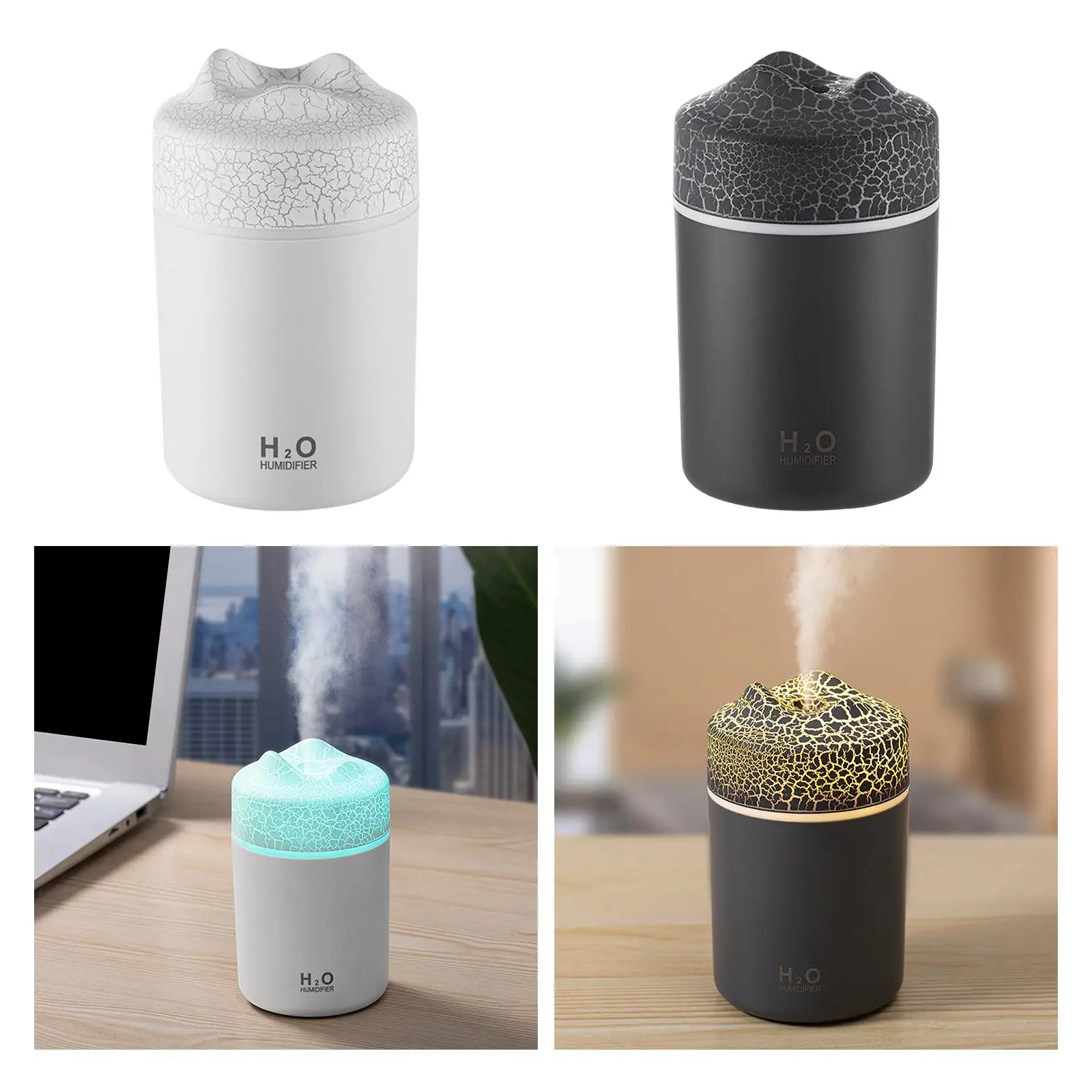 Desktop Humidifier Personal Humidifier Small with Night Light Humidifier 300ml