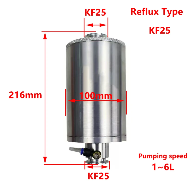 Vacuum Pump Oil Mist Filter KF25/KF40 Return Oil Type Exhaust Oil Mist Collector Filter High precision filter
