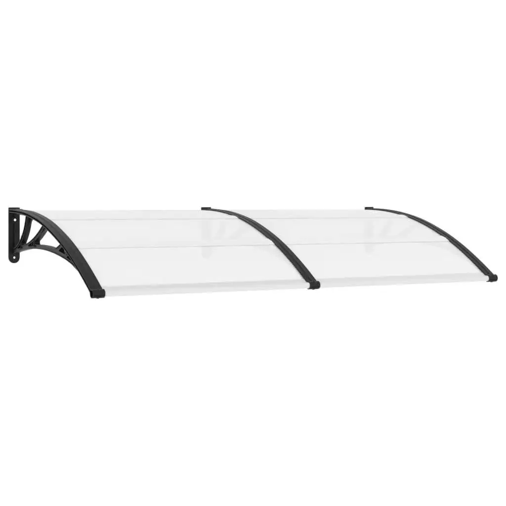 78.7x39.4 inch Black Door Canopy - Weather-Resistant Awning