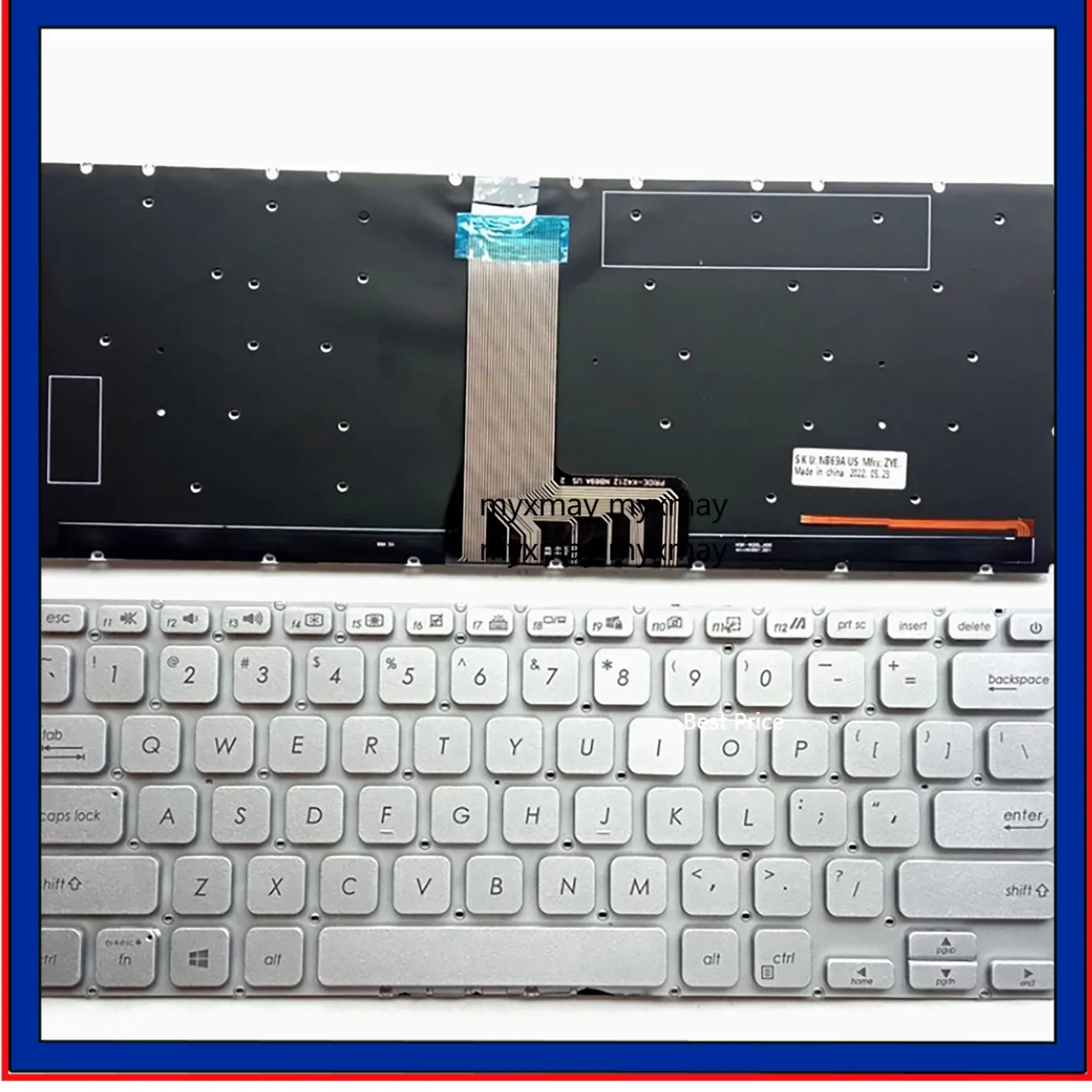 

US for Asus VivoBook 14 X1400E X1400EA X1400EP 13N1-CKA0701 laptop keyboard