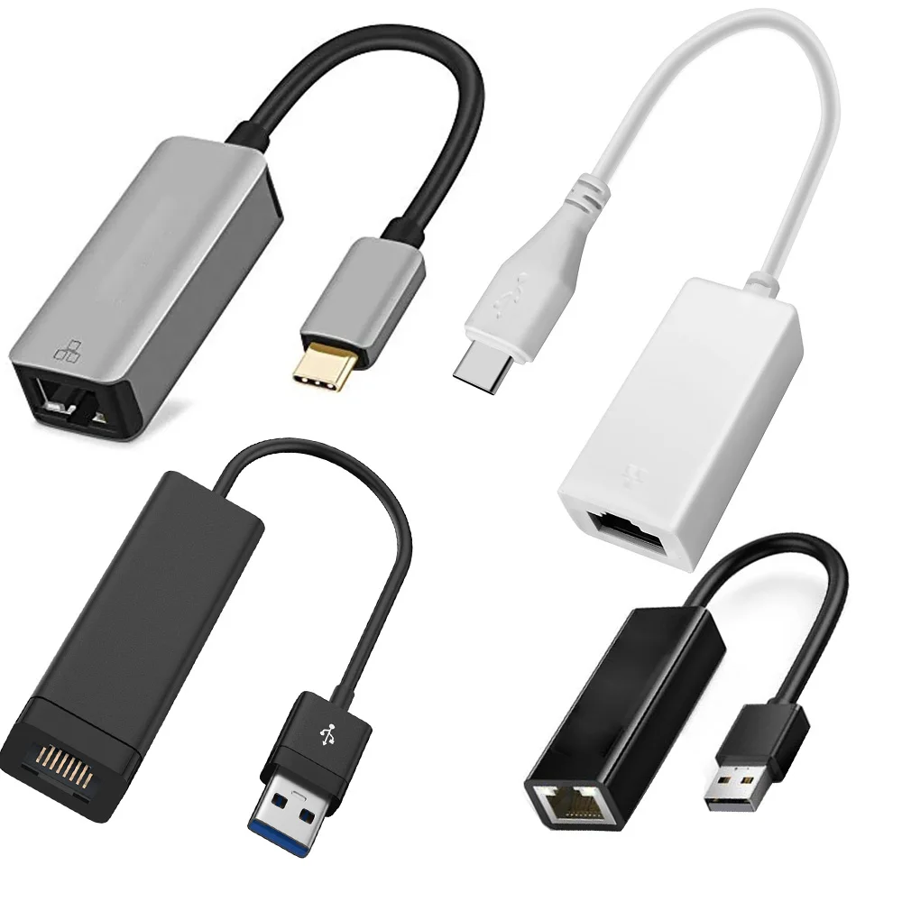 

USB C Ethernet Adapter 1000/100Mbps USB USB C network adapter Gigabite 100M fast ethernet adapter for Apple Mac OS.win 11/10