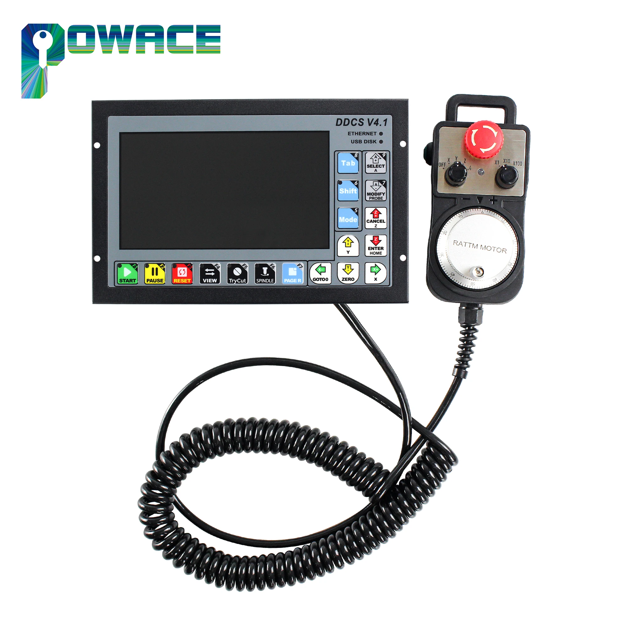 Imagem -06 - Cnc Offline Stand Sozinho Motion Controller Ddcs V4.1 Axis Código g Torno Router Machine