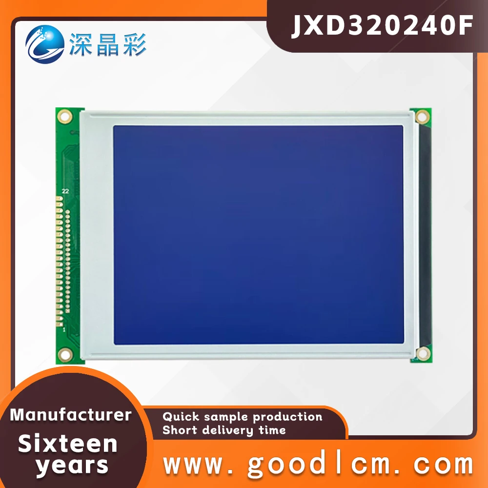 STN Negativo Dot Matrix Tela com fonte chinesa Biblioteca, 320240 Display LCD, 5,7 polegadas, JXD320240F, RA8806 3.3V 5.0V