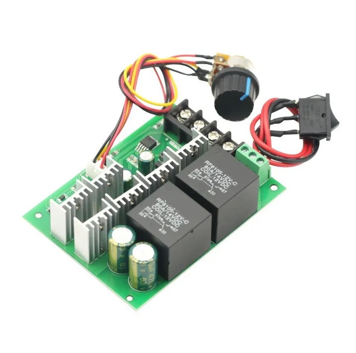 

DC 10-55V 40A PWM Speed Regulator Function DC Brush Motor Controller Switch For arduino Board Module