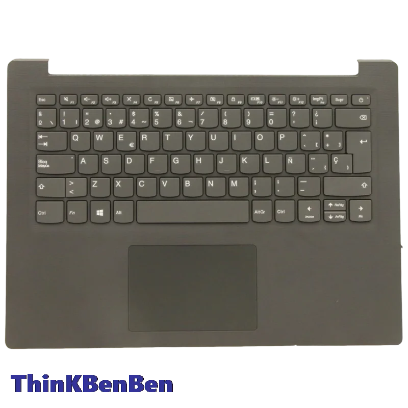 ES Spanish Texture Iron Gray Keyboard Upper Case Palmrest Shell Cover For Lenovo V14 ADA ARE IGL IIL IKB IWL 5CB0W44526