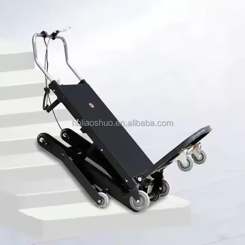 400kg Load Bearing Electric Stair Climbing Trolley Mini Lithium Battery Powered Hand Truck for Heavy Duty Warehouse Logistics