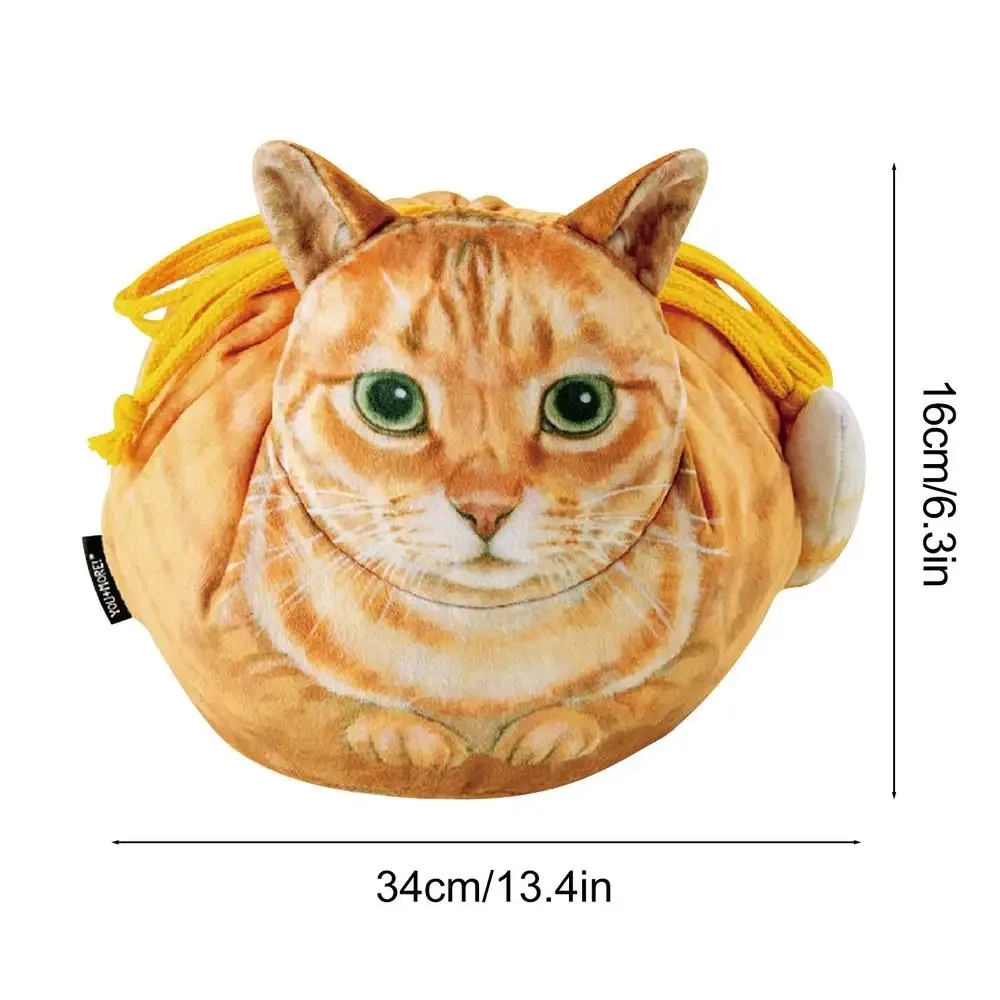 Cat Cosmetic Bag Cat Shaped Toiletry Bag Makeup Toiletry Storage Bag Drawstring Coin Pouch Purse For Travel Decoration Cat