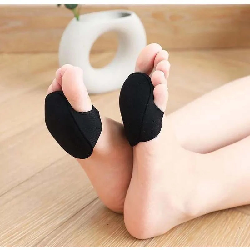 Demi-l\'offre elles métatarsiennes à talons hauts pour femmes, coussinets avant-pied, cinq Parker, inserts respirants, coussins de soin des pieds,