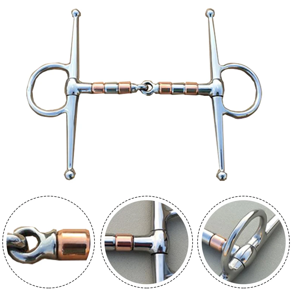 Bochecha cheia de aço inoxidável Horse Bit, boca de cobre, aderência funcional, durável e prático, venda quente, novo