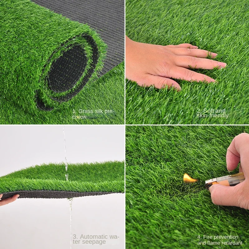 Tapis de sol Élvert pour jardin d'enfants, gazon de simulation, paysage sportif, football, enge, fabrication artificielle